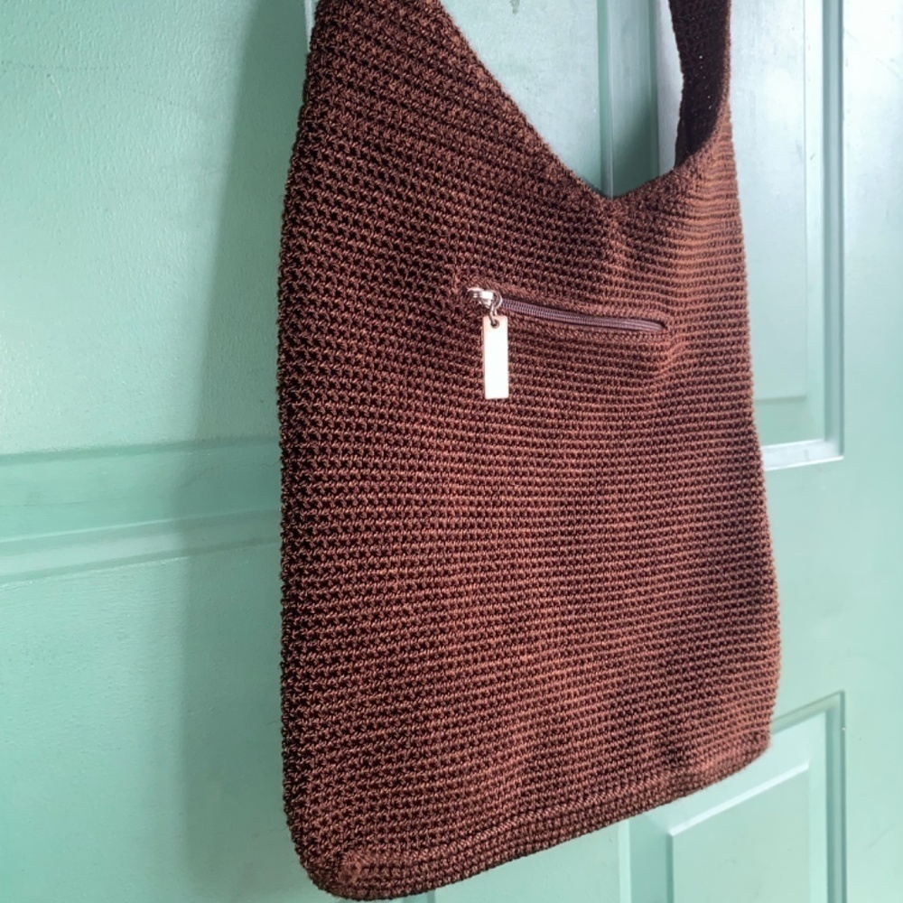 THE SAK Vintage Brown crochet shoulder bag - Picture 2 of 9
